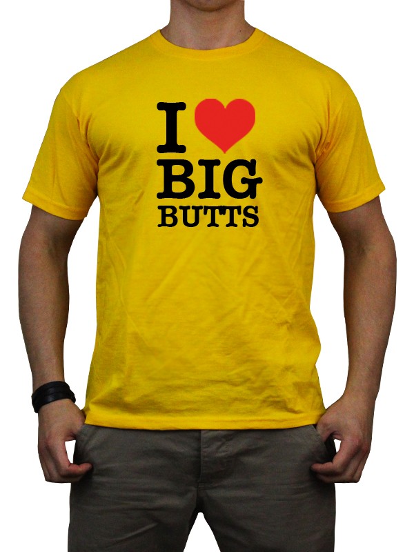 Mottoshirt T Shirt I Love Big Butts 5 Farben Fun Ass Heart S Xxl Bedruckt Neu Ebay